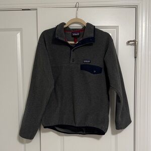 Patagonia navy/dark grey synchilla  Fleece